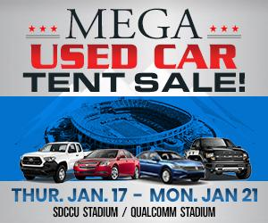 qualcomm used car tent sale